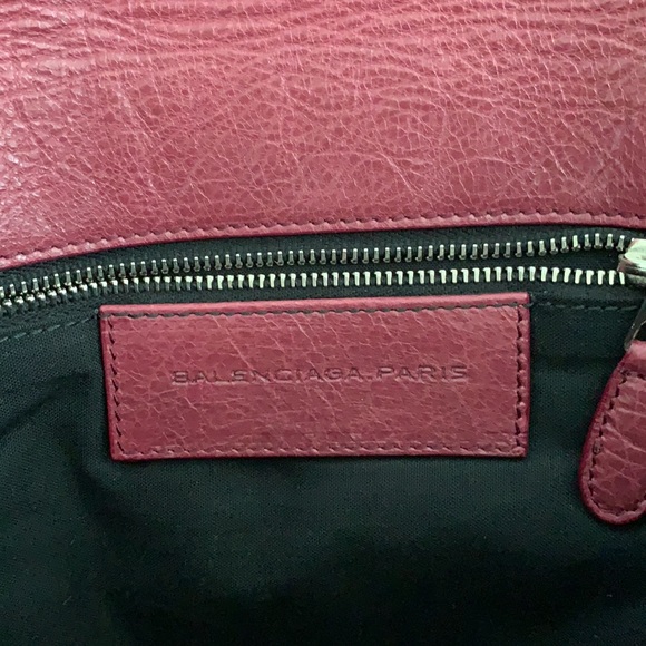 Balenciaga city clutch in burgundy - Picture 4 of 4